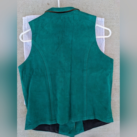 Phoenix USA Turquoise suede size M vest. - Picture 2 of 6
